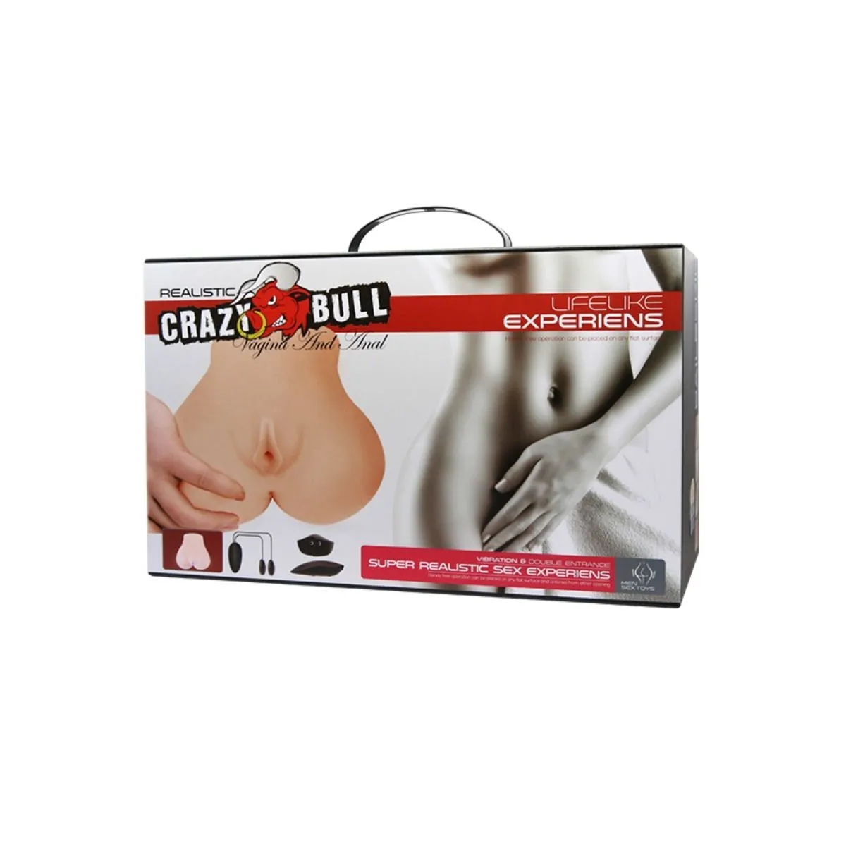 Realistische Vagina und Anus mit Vibrationsposition 7 von Crazy Bull | Fesselliebe.de