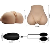 Realistische Vagina und Anus mit Vibrationsposition 7 von Crazy Bull | Fesselliebe.de