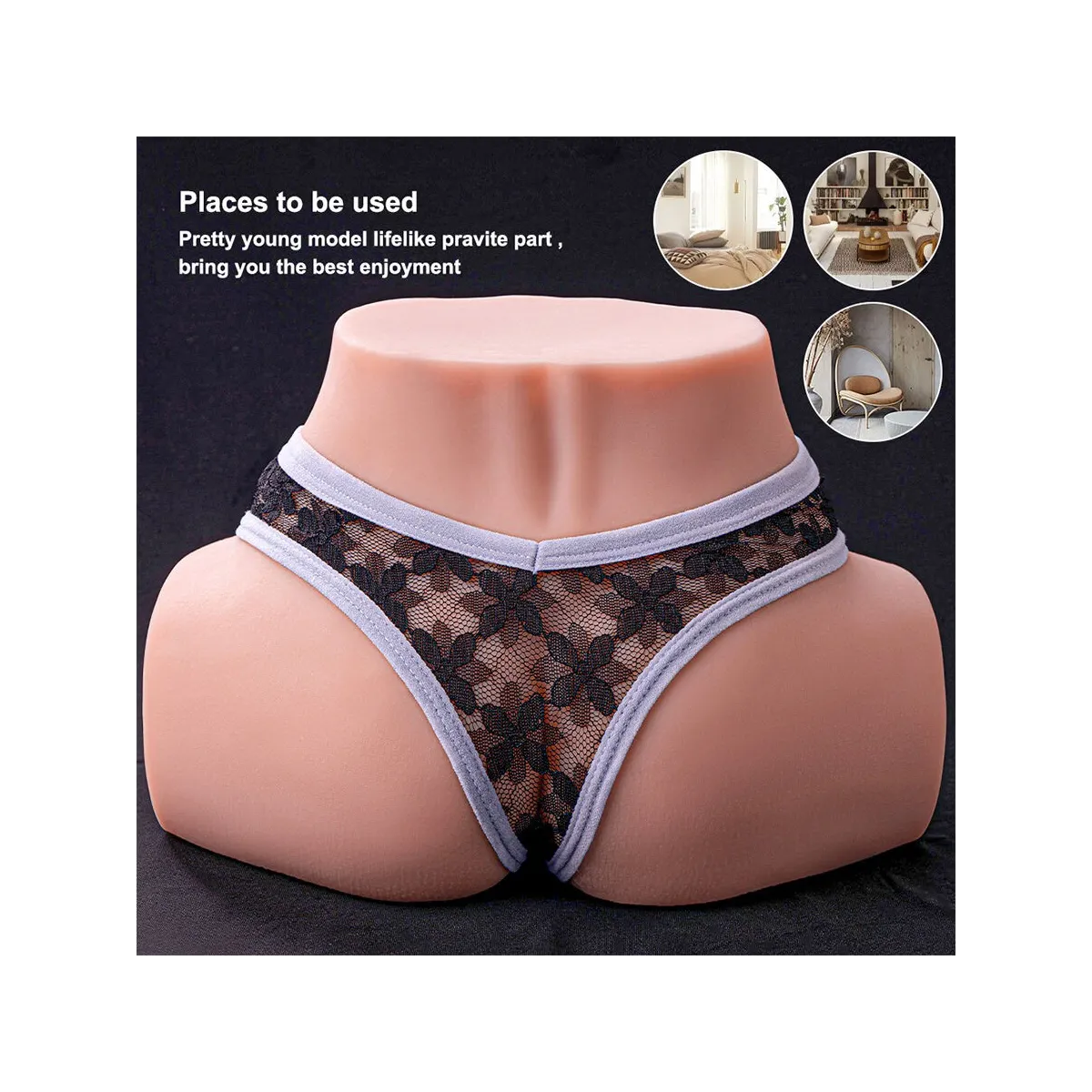 Tracy Vibrierender Realistischer Vibrations-Masturbator für Vagina und Anus mit Mehreren Positionen von Xise | Fesselliebe.de