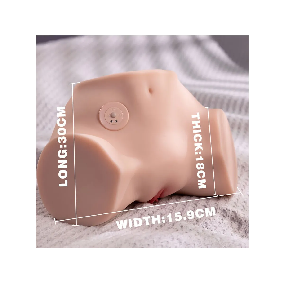 Fennie Realistischer Masturbator mit Vibrationsfunktion und Mehreren Positionen für Vagina und Anus von Xise | Fesselliebe.de