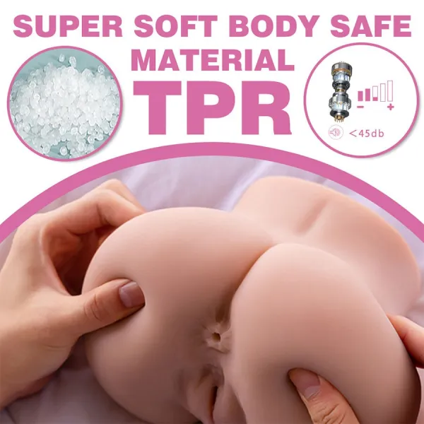 Connie Back Masturbator für Vagina und Anus, Realistische Mehrfachpositionen mit Vibration von Xise | Fesselliebe.de