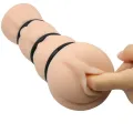 Vagina Masturbator mit Ringen von Crazy Bull