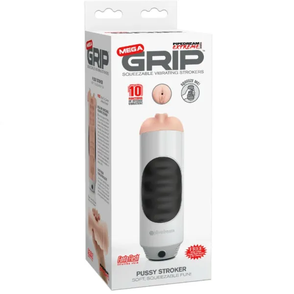 Pipedream Mega Grip Vagina Masturbator Vibrator von Extreme Toyz | Fesselliebe.de