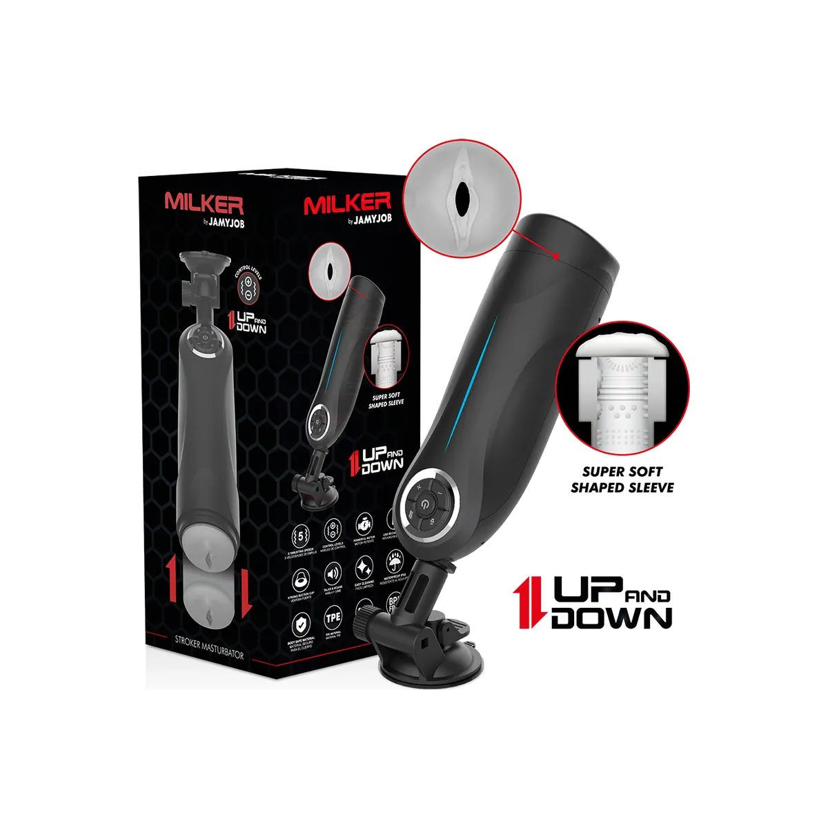 Milker Stroker Auf- und Ab-Funktion von Jamyjob | Fesselliebe.de
