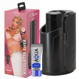 Keon + Feel Nicolette Shea Stroker + Aqua-Qualitts-Gleitmittel 50 ml von Kiiroo | Fesselliebe.de