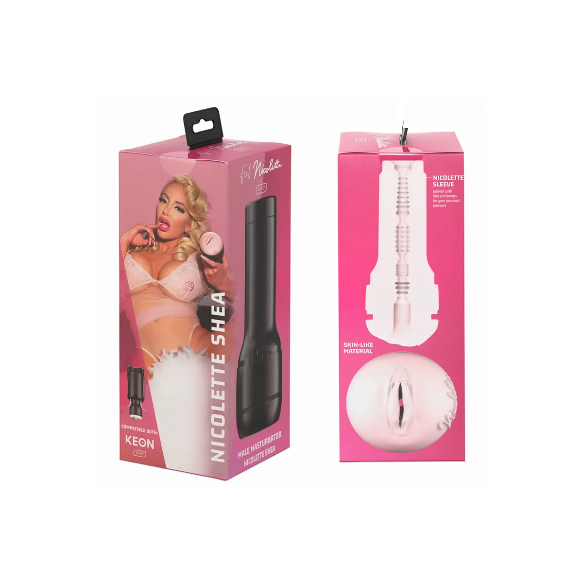 Keon + Feel Nicolette Shea Stroker + Aqua-Qualitts-Gleitmittel 50 ml von Kiiroo | Fesselliebe.de