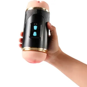 Kay Doppelmasturbator mit Doppelter Mund- und Vaginavibration von Shequ