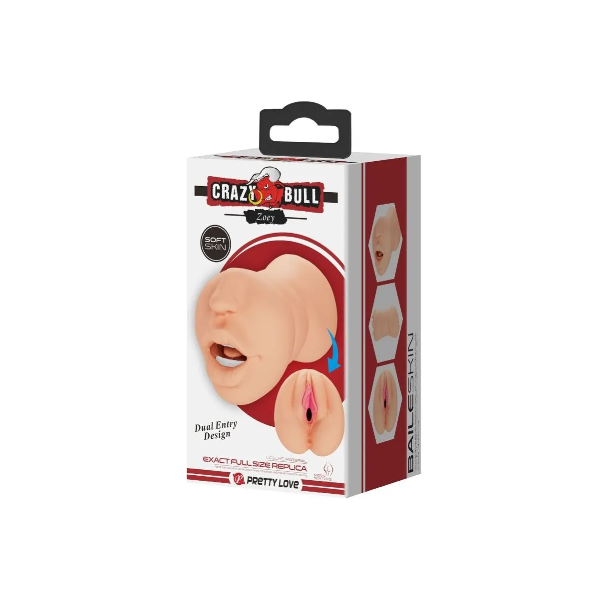 Zoey Vaginaförmiger Mastubador mit Doppeltem Eingang von Crazy Bull | Fesselliebe.de