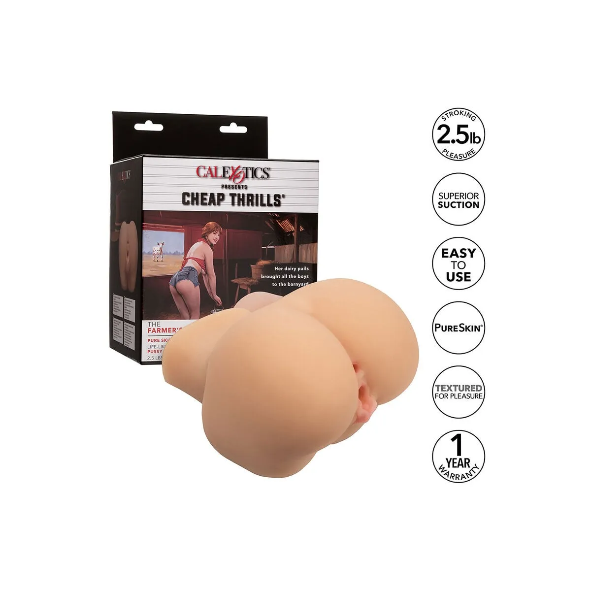 The Farmers Daughter Doppelt Realistischer Masturbator, Fleisch von Calexotics | Fesselliebe.de