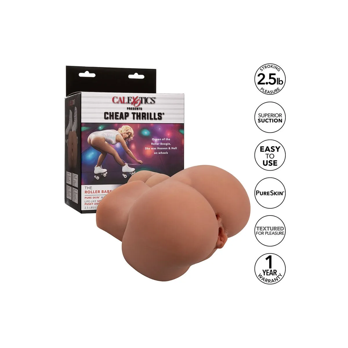 The Roller Babe Doppelt Realistischer Masturbator, Fleisch von Calexotics | Fesselliebe.de