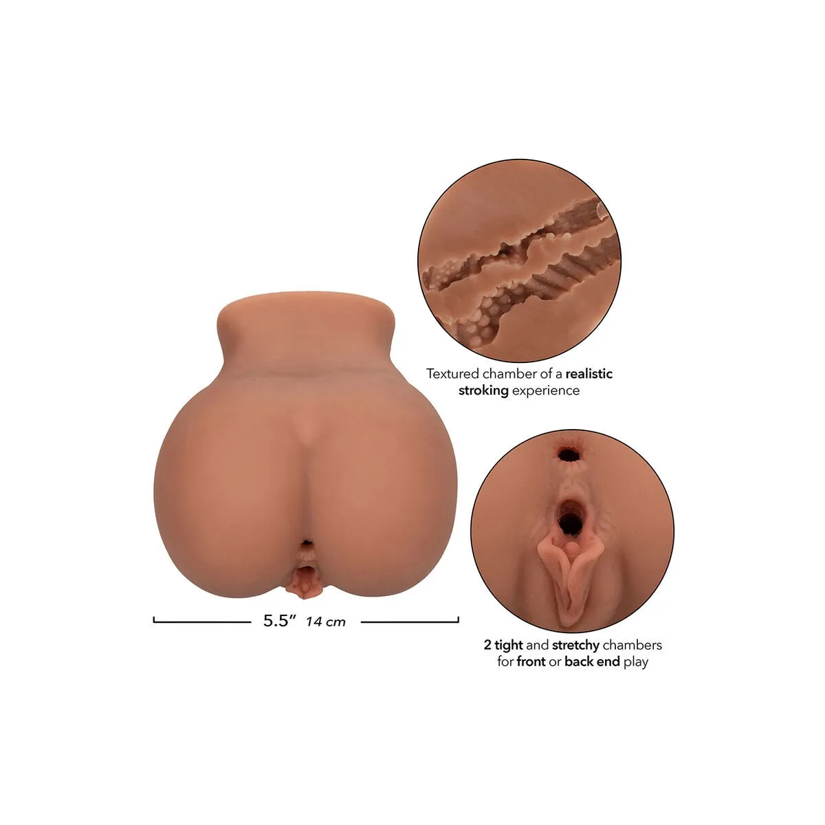 The Roller Babe Doppelt Realistischer Masturbator, Fleisch von Calexotics | Fesselliebe.de