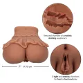 The Homecoming Queen Doppelt Realistischer Masturbator Karamell von Calexotics