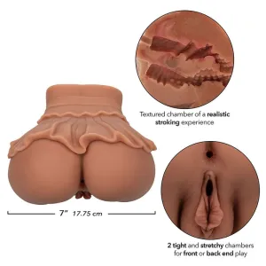 The Homecoming Queen Doppelt Realistischer Masturbator Karamell von Calexotics