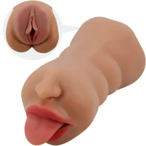 Sarah Doppelmasturbator Mund & Vagina Fleisch von Crazy Bull | Fesselliebe.de