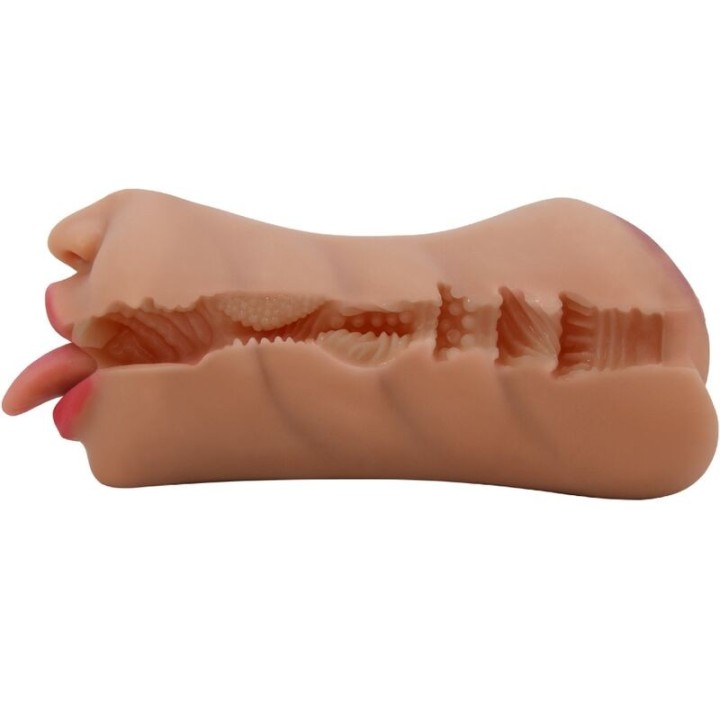 Sarah Doppelmasturbator Mund & Vagina Fleisch von Crazy Bull | Fesselliebe.de
