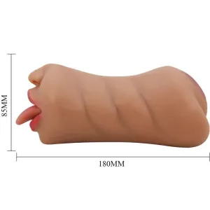 Sarah Doppelmasturbator Mund & Vagina Fleisch von Crazy Bull