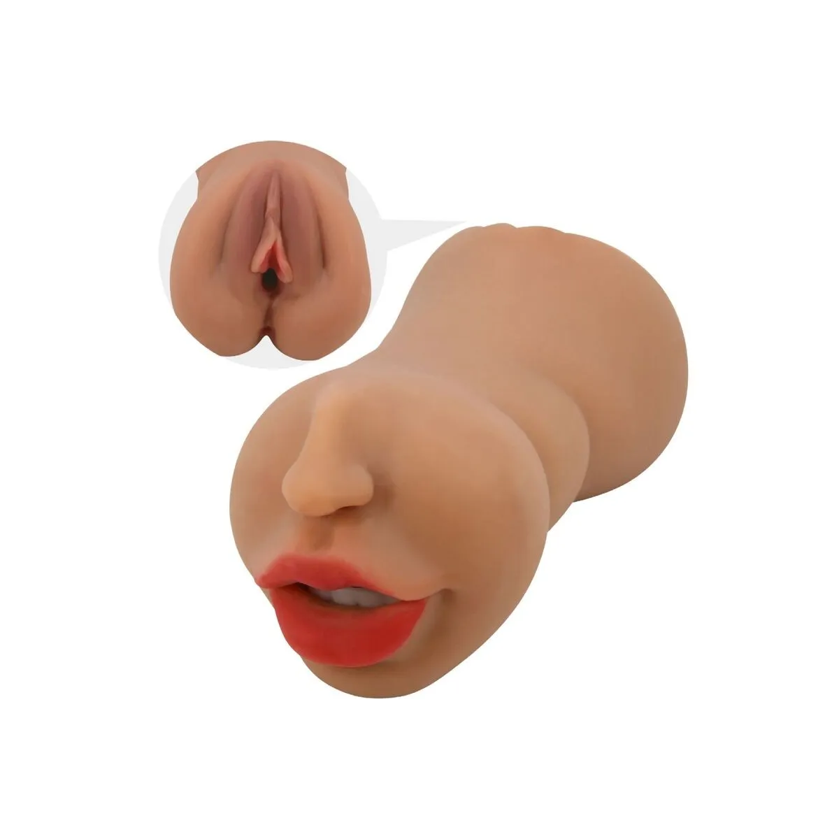 Zoey Doppelmasturbator Mund & Vagina Fleisch von Crazy Bull | Fesselliebe.de