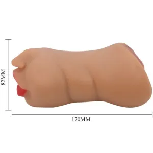 Zoey Doppelmasturbator Mund & Vagina Fleisch von Crazy Bull