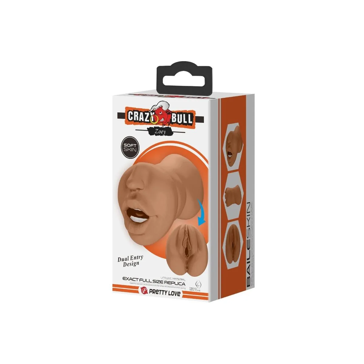 Zoey Doppelmasturbator Mund & Vagina Fleisch von Crazy Bull | Fesselliebe.de