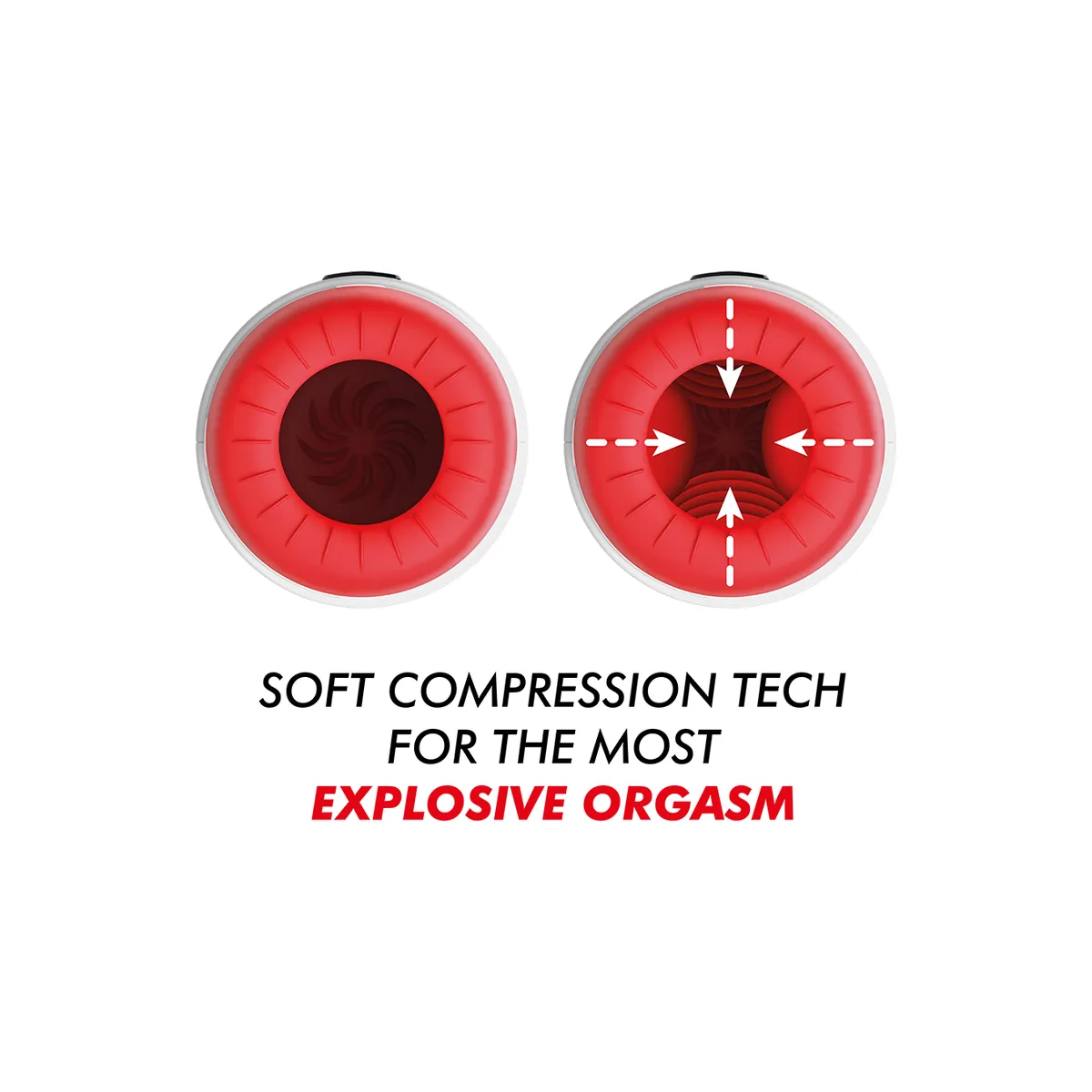 Rocket Masturbator Soft Compression Tech und Vibration von Jamyjob | Fesselliebe.de