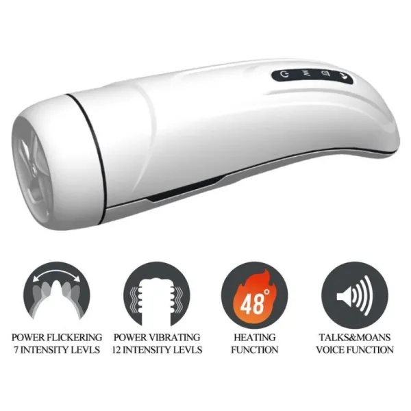 Marissa männlicher Masturbator mit Vibration, Wärme, Stimme und Saug von Pretty Love Male | Fesselliebe.de