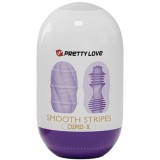 Glattes Streifen-Cupid-Masturbator-Ei von Pretty Love Male | Fesselliebe.de