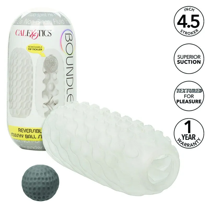 Boundless Reversible Squishy Ball Stroke Gelb von Calexotics | Fesselliebe.de