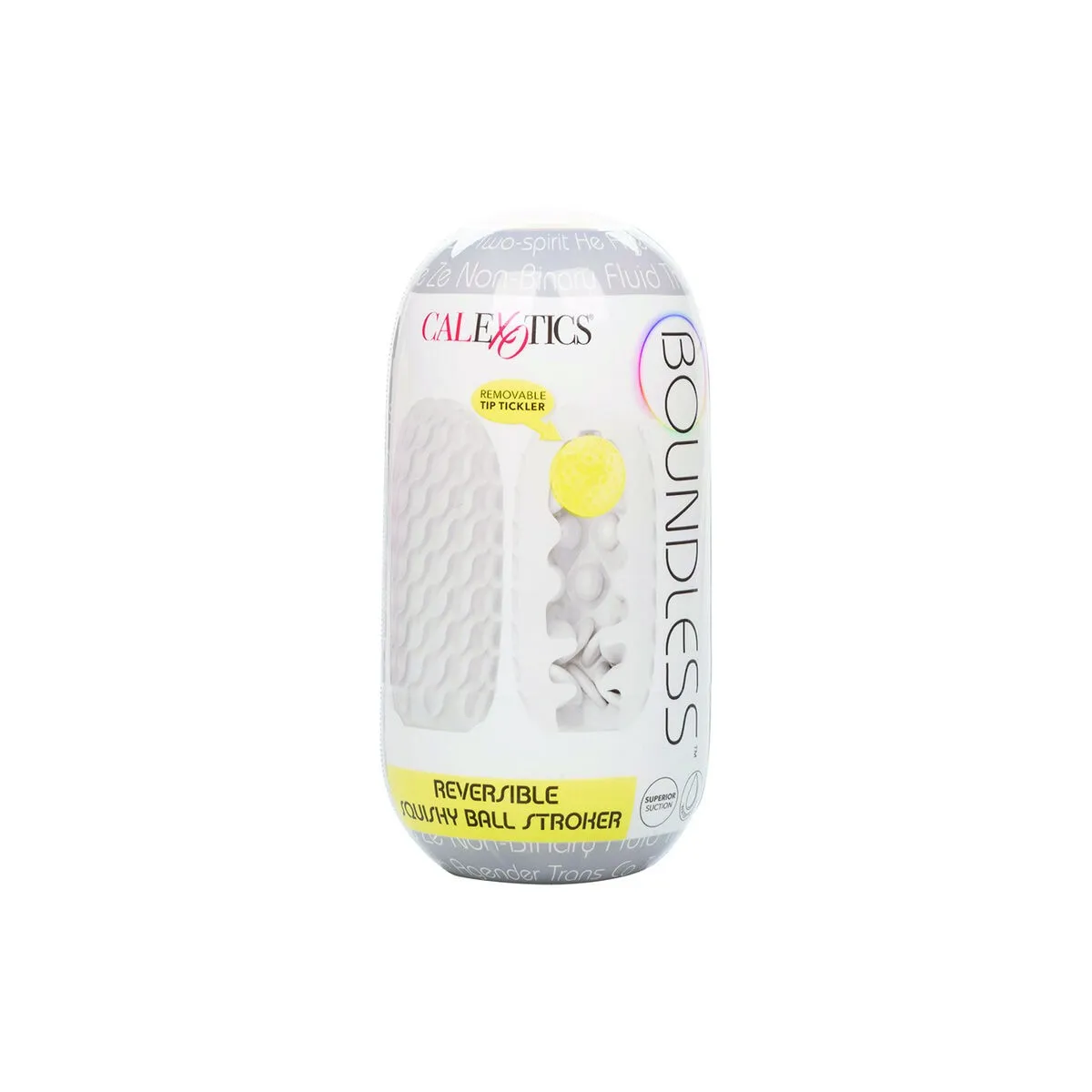Boundless Reversible Squishy Ball Stroke Grau von Calexotics | Fesselliebe.de