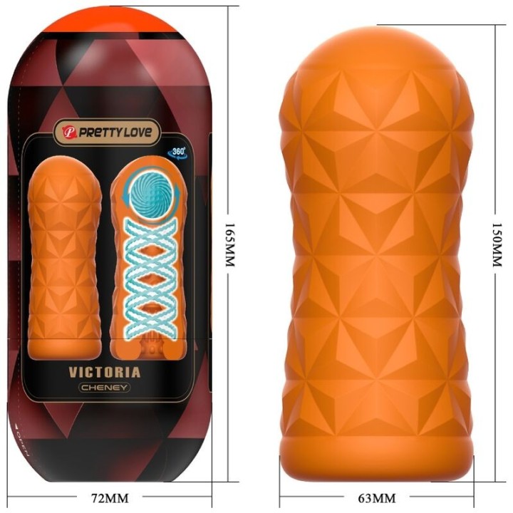Victoria Cheney Masturbator Orange von Pretty Love Male | Fesselliebe.de