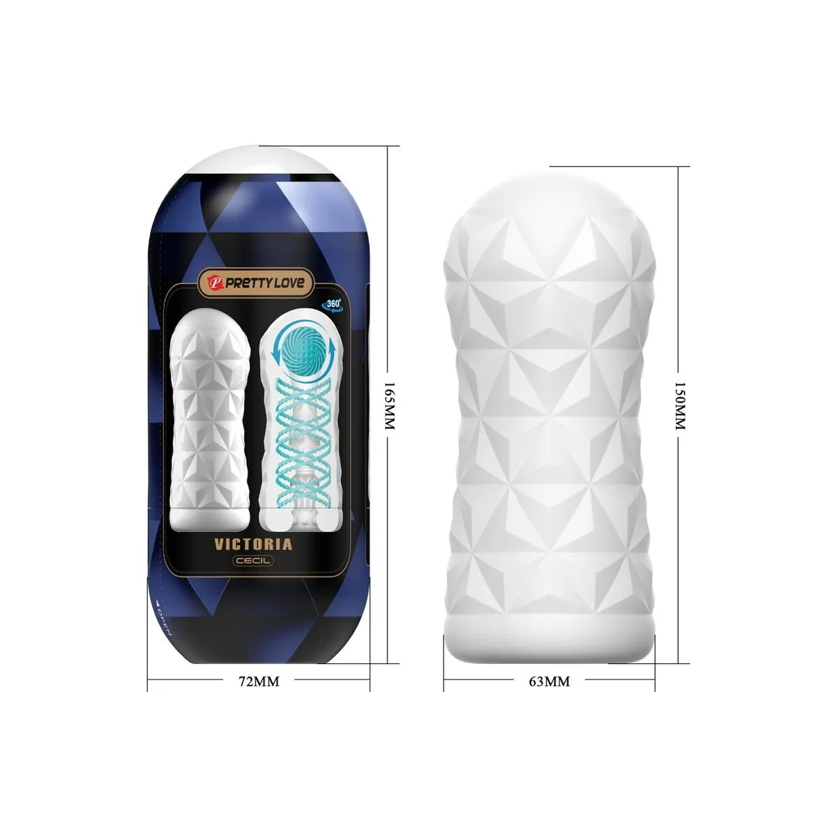 Victoria Cecil Masturbator Weiss von Pretty Love Male | Fesselliebe.de