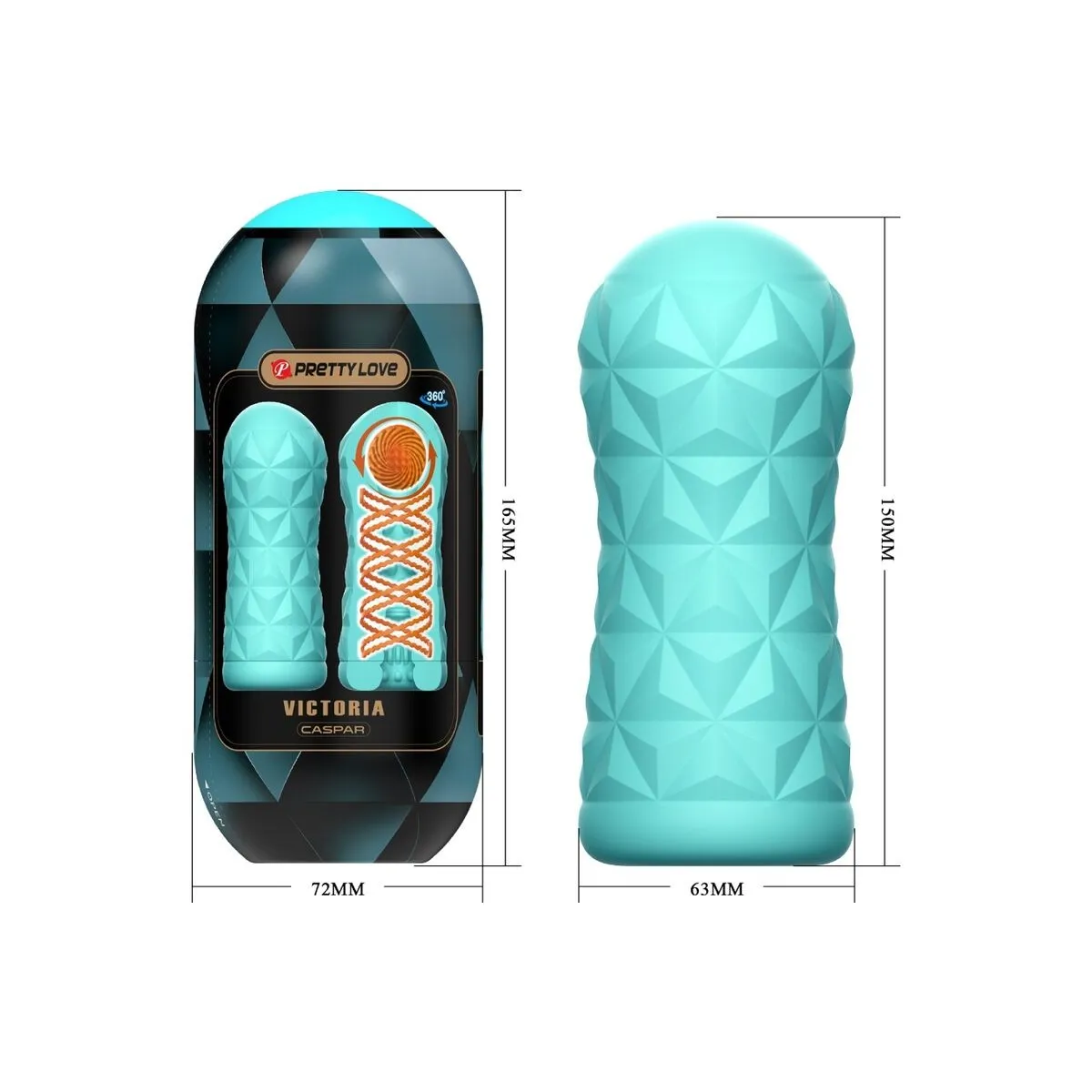 Victoria Caspar Masturbator Aqua Green von Pretty Love Male | Fesselliebe.de