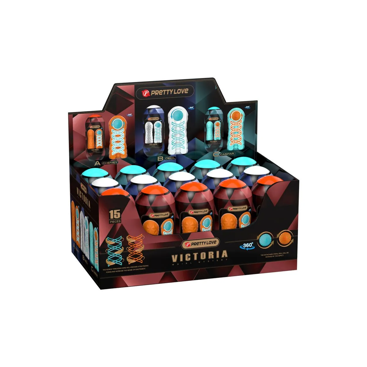 Victoria Masturbator 15 Stück von Pretty Love Male | Fesselliebe.de