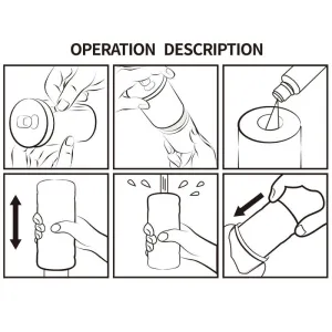 Männlicher Masturbator, Modell 1 von Pretty Love Flirtation