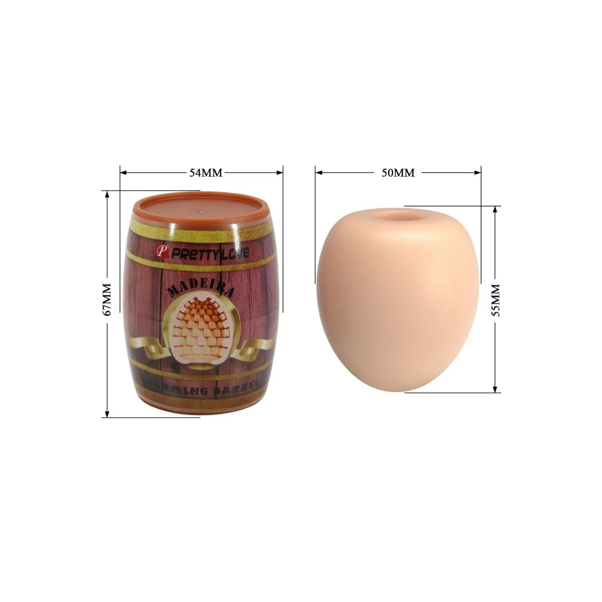 Männlicher Masturbator, Eierfleischmodell 2 von Pretty Love Flirtation | Fesselliebe.de