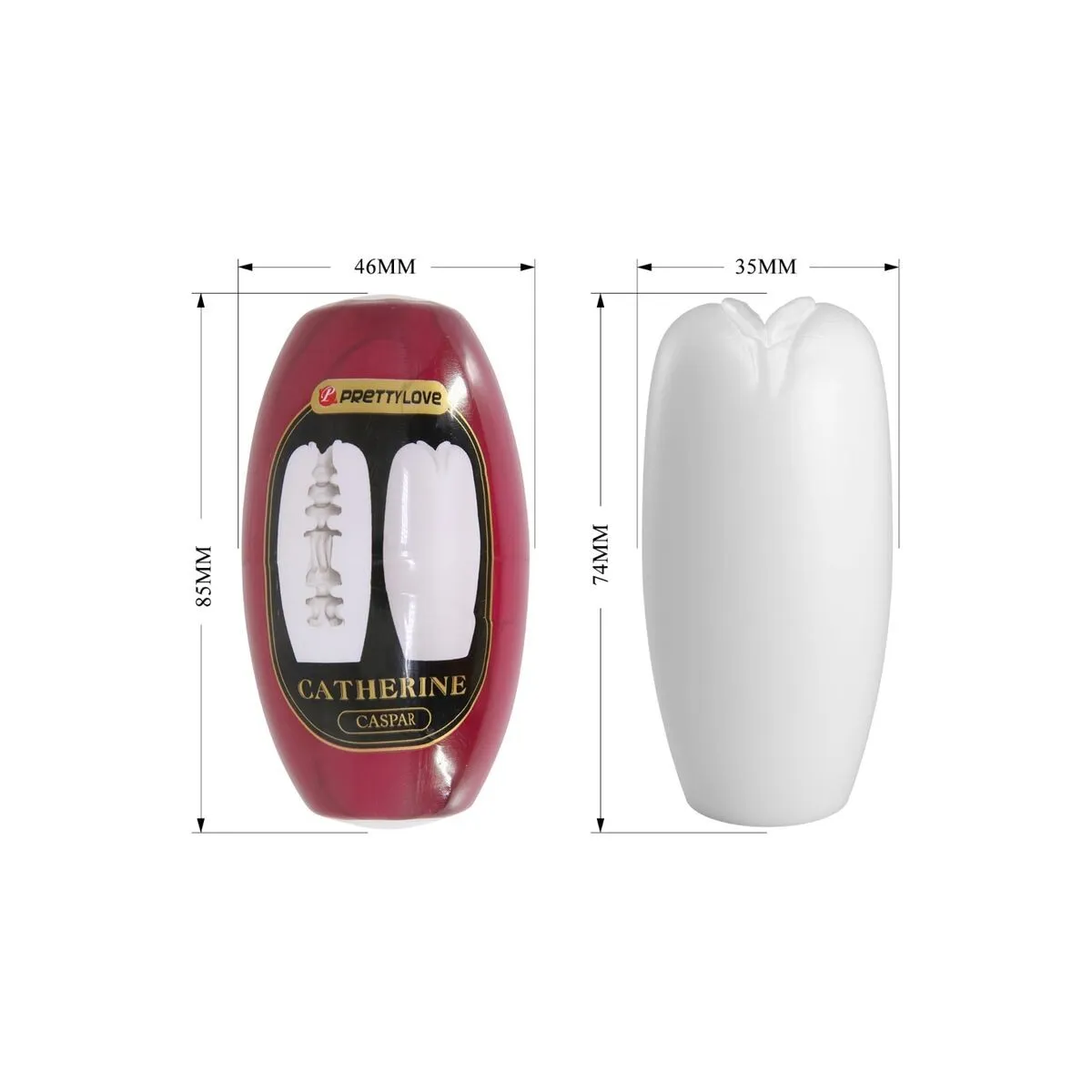 Catherine männlicher Masturbator Weiss von Pretty Love Flirtation | Fesselliebe.de