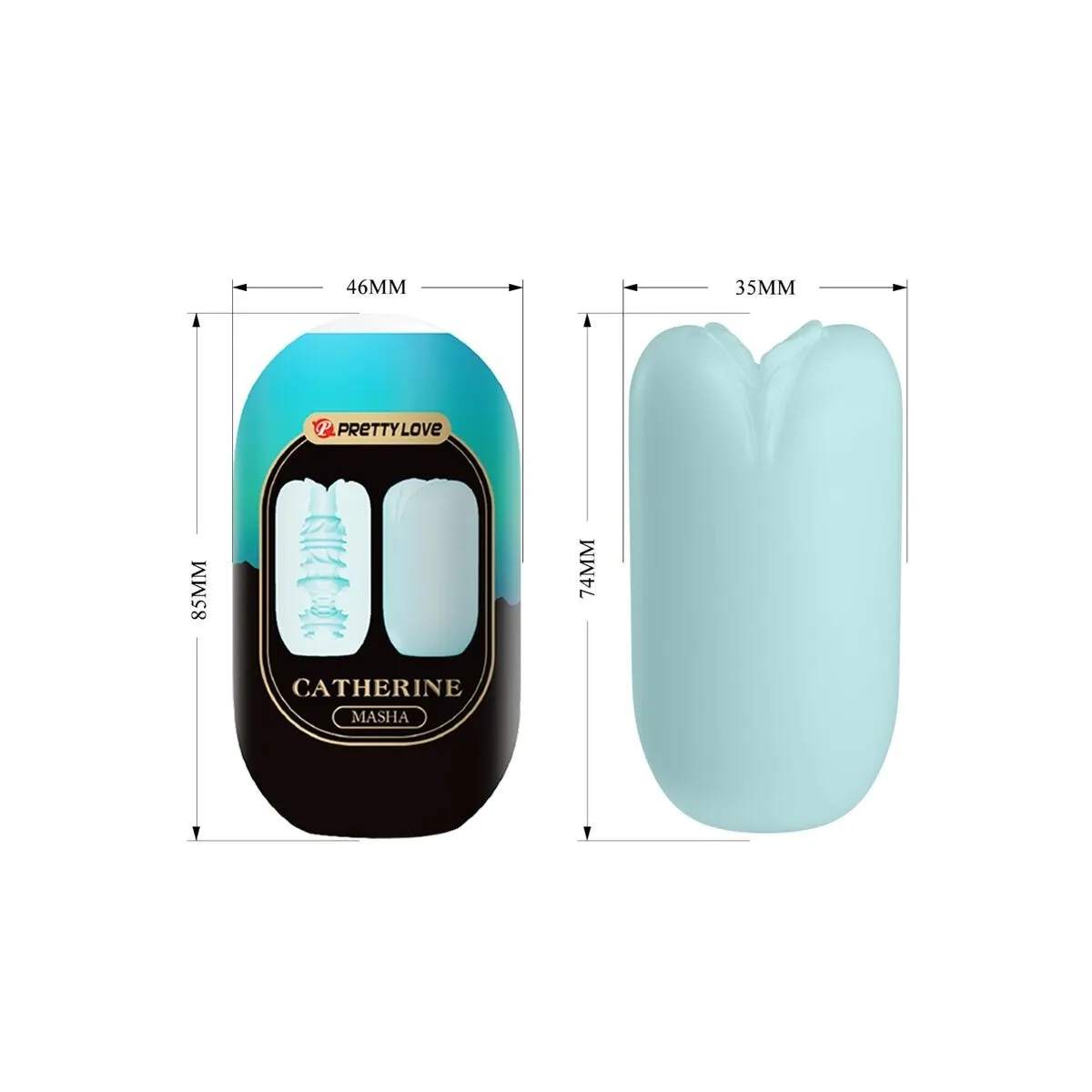 Masha männlicher Masturbator Blau von Pretty Love Flirtation | Fesselliebe.de