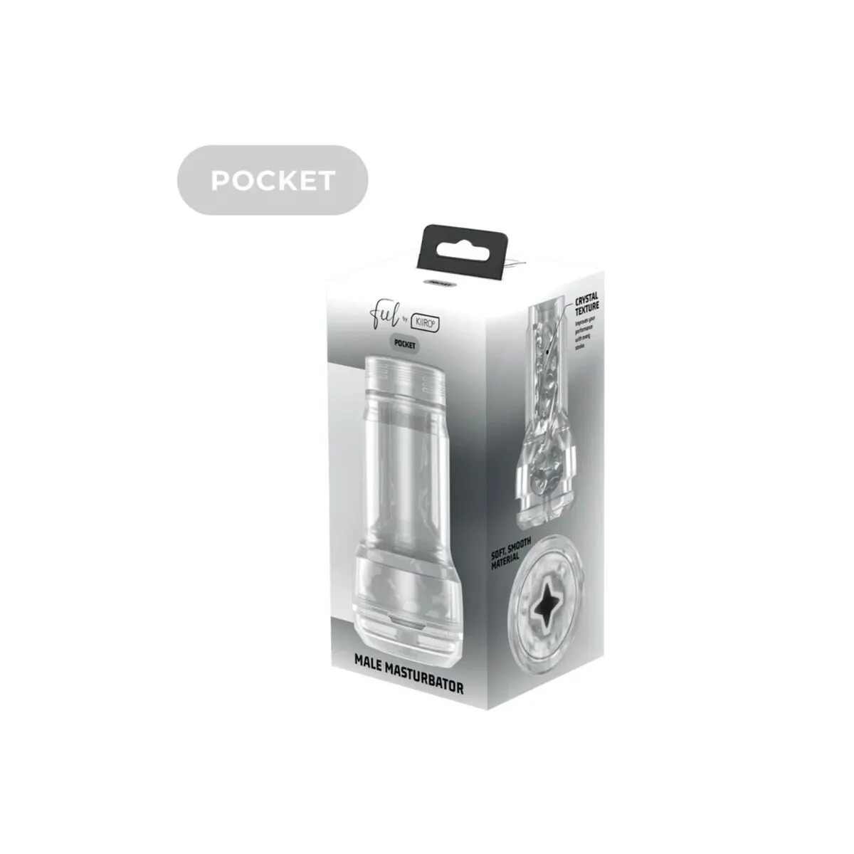 Feel Pocket Stroker Kristall von Kiiroo Transparent von Kiiroo | Fesselliebe.de