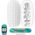 Hot Wave männlicher Masturbator aus Silikon, Weiss von Pretty Love