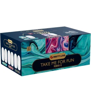 Venus X 15 männliche Masturbatoren aus Silikon, Weiss von Pretty Love