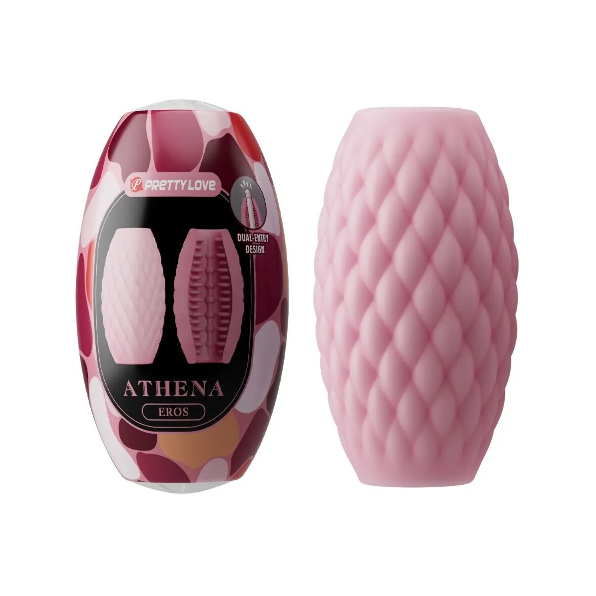 Athena Eros männlicher Masturbator aus Silikon Rosa von Pretty Love | Fesselliebe.de