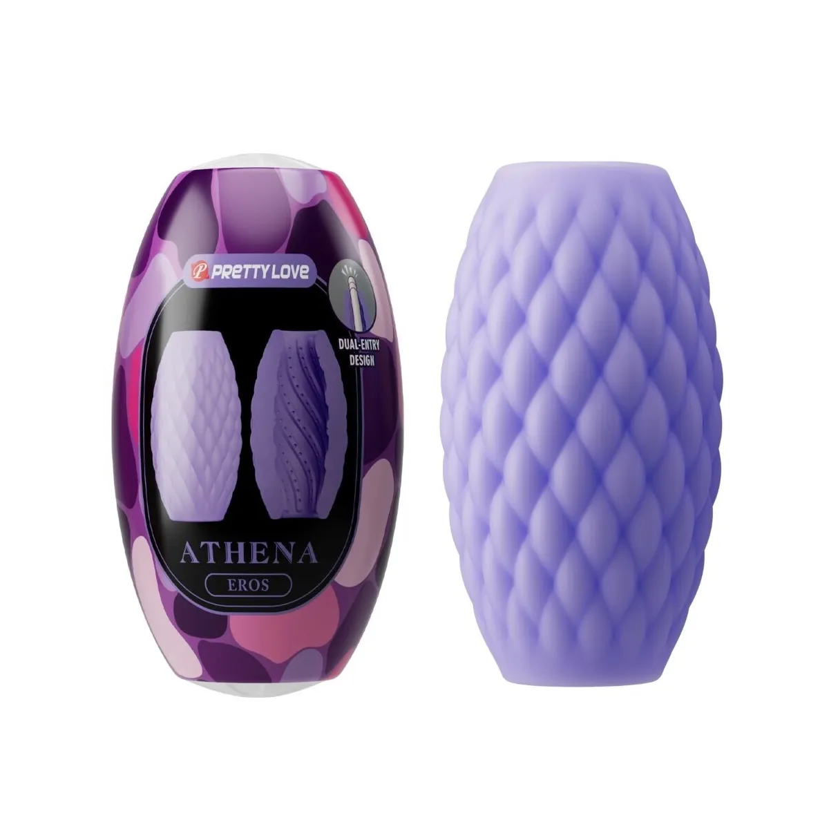 Athena Eros männlicher Masturbator aus Silikon Lila von Pretty Love | Fesselliebe.de