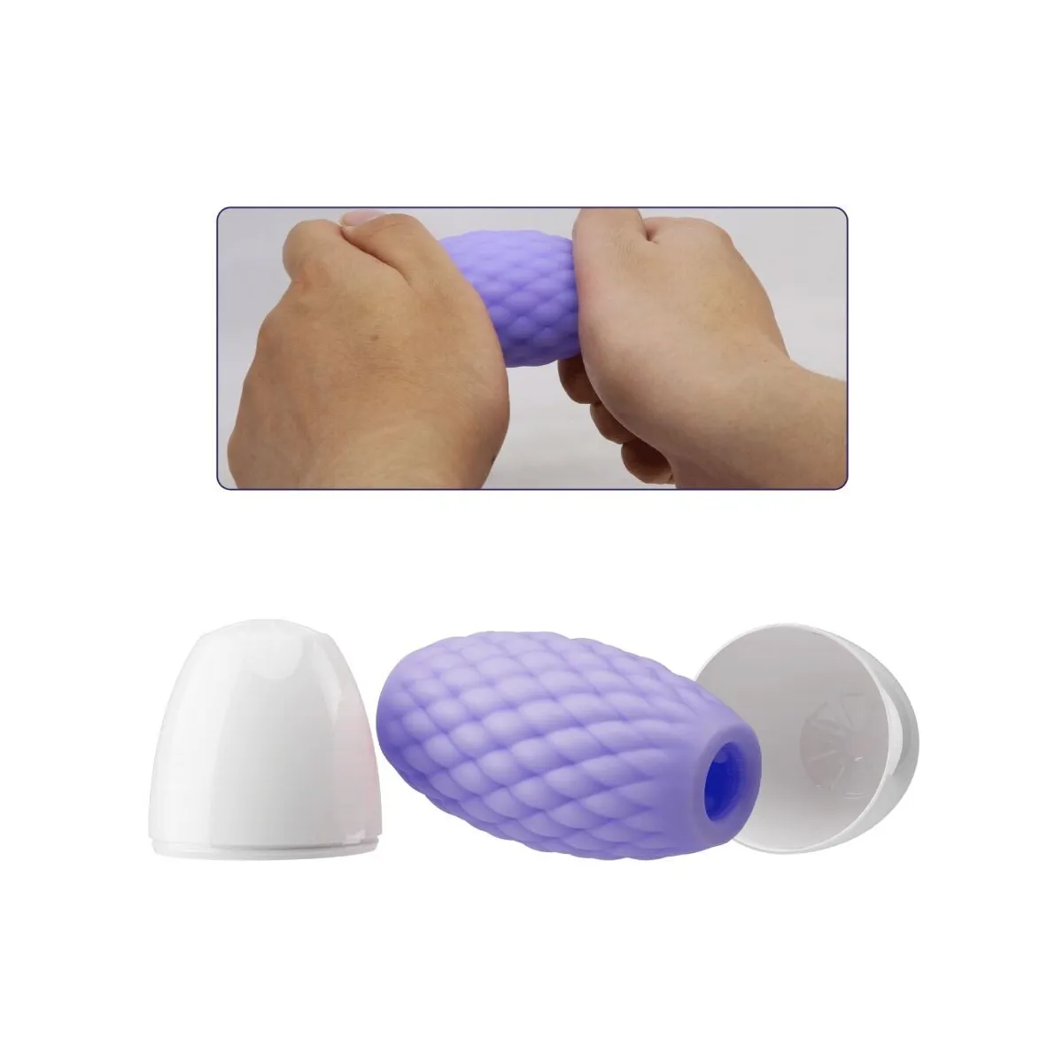 Athena Eros männlicher Masturbator aus Silikon Lila von Pretty Love | Fesselliebe.de