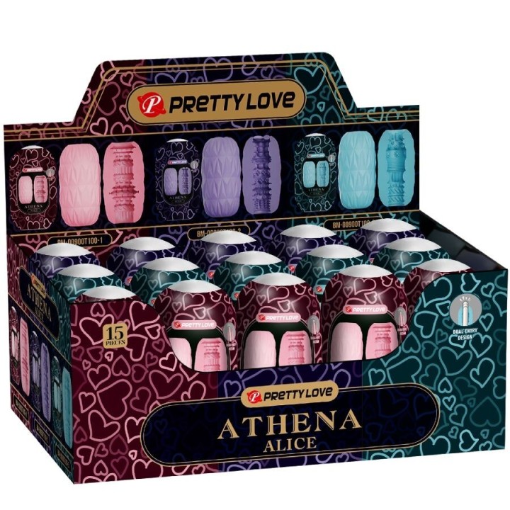 Athena Alice Stück 15 Verschiedene männliche Masturbatoren von Pretty Love | Fesselliebe.de