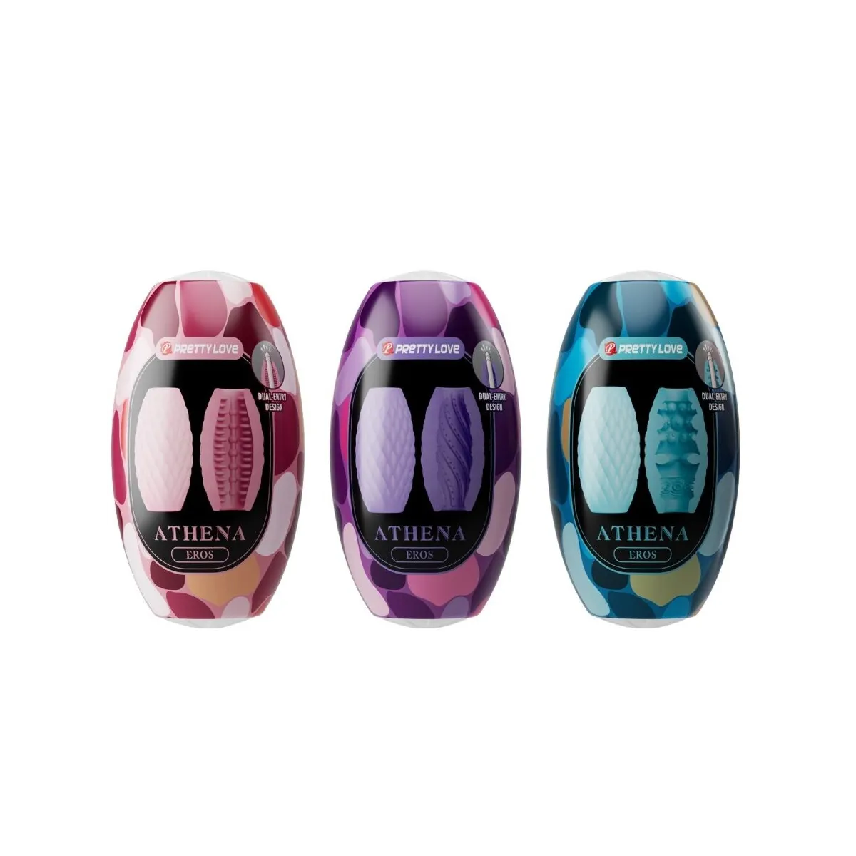 Athena Eros Stück 15 Verschiedene männliche Masturbatoren von Pretty Love | Fesselliebe.de
