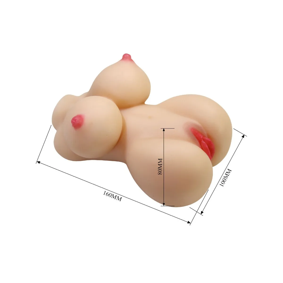 Herta Mini Torso Realistische weibliche Vagina 497 G von Crazy Bull | Fesselliebe.de