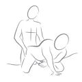Palmblauer Flexibler Vibrator-Masturbator von Rocks-Off