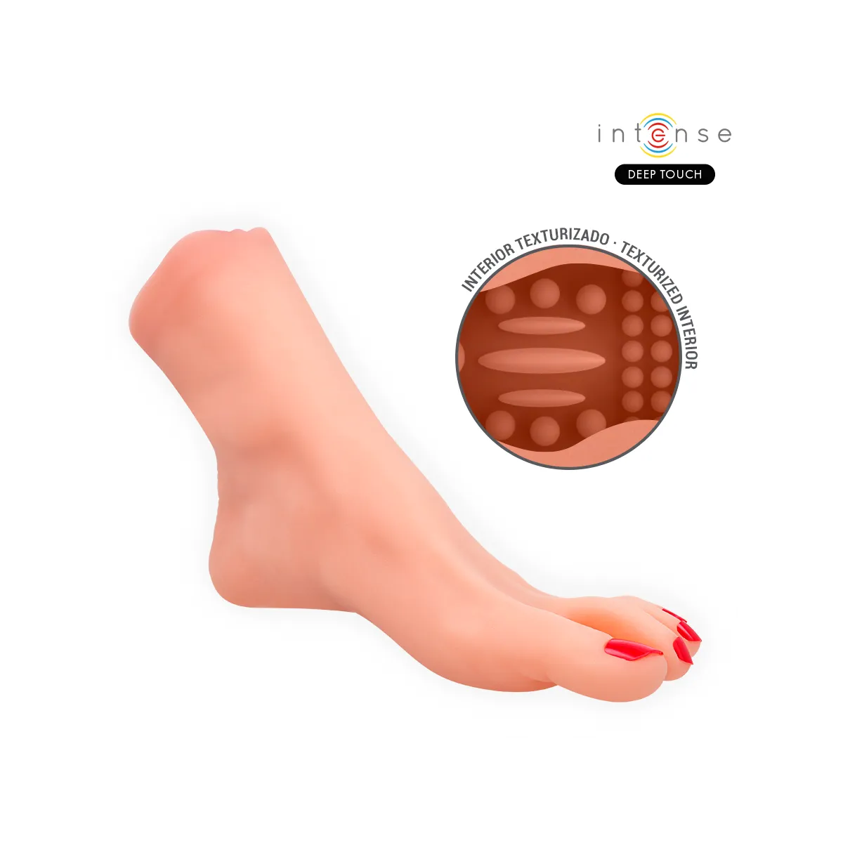 Gabbie Zweiteiliger Fussförmiger Masturbator von Intense Deep Touch | Fesselliebe.de