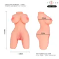 Jesse Torso Doppelter Vagina- & Anusammenbauer von Intense Deep Touch