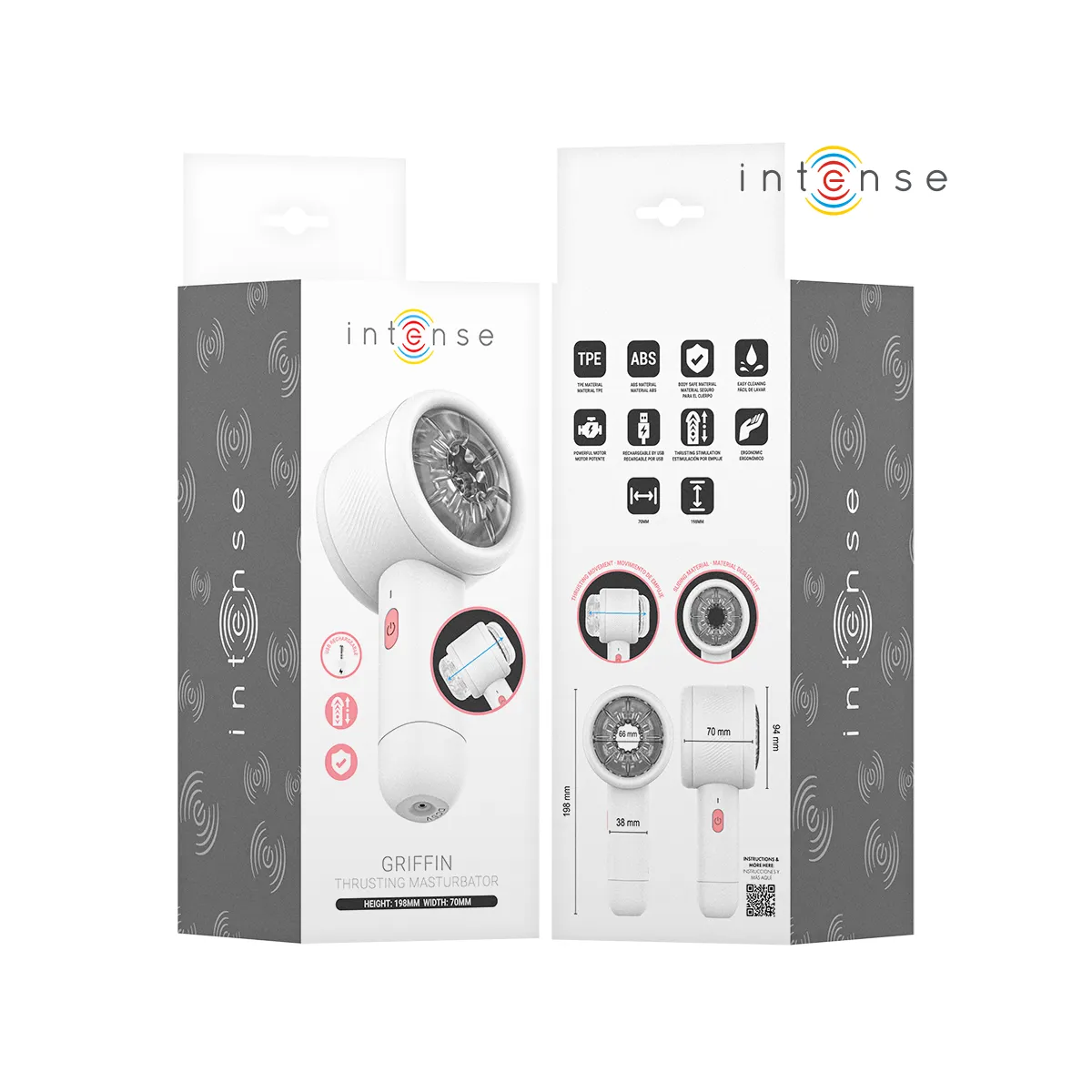 Griffin Masturbator mit Fortgeschrittenem Stoss von Intense Toys | Fesselliebe.de