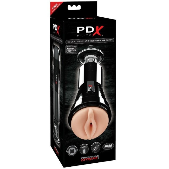 Masturbator mit Vibrations- und Kompressoreffekt von Pdx Elite | Fesselliebe.de